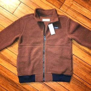 NWT Abercrombie Cozy Sherpa Full-zip (Boy Size 9/10)